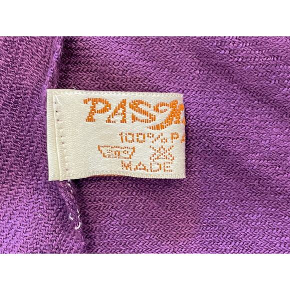 Purple Pashmina Wrap/Shawl, Fringe, 26 by 70 - Picture 4 of 6